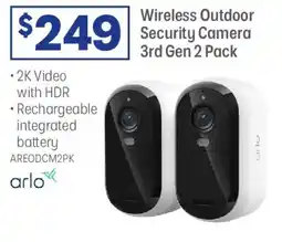 Officeworks Wireless Outdoor Security Camera 3rd Gen offer
