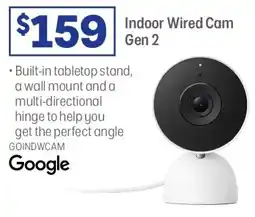 Officeworks Google Indoor Wired Cam Gen 2 offer