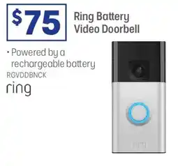 Officeworks Ring Battery Video Doorbell offer