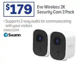 Officeworks Evo Wireless 2K Security Cam offer