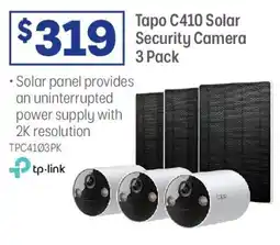 Officeworks Tapo C410 Solar Security Camera offer