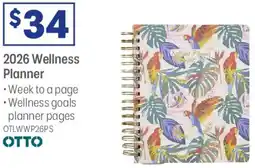 Officeworks Otto Week to View 2026 Wellness Planner offer