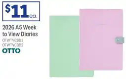 Officeworks Otto Week to View 2026 Colour Block Diary offer