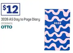 Officeworks Otto A5 Day to Page 2026 offer