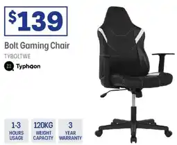 Officeworks Typhoon Bolt Gaming Chair offer
