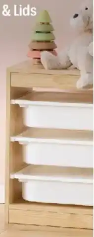 Officeworks Kadink Storage Unit with Tubs and Lids Wide offer