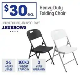 Officeworks J.Burrows Outdoor Folding Chair offer