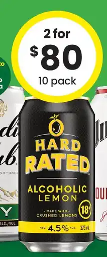 The Bottle O Hard Rated 4.5% Premix Range Cans offer