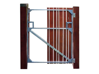 Galvanised quick gate frame