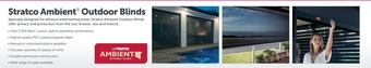 Stratco Stratco ambient outdoor blinds offer