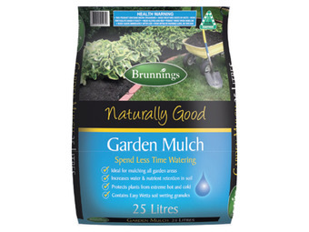 Brunnings naturally good garden mulch