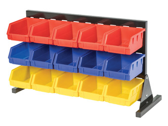 Stratco table top storage 15 bin rack