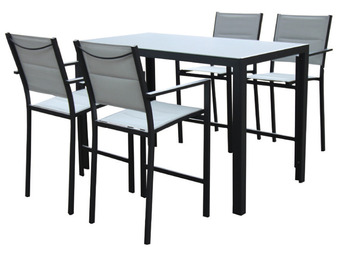 Stratco Sunscape madrid 5 piece aluminium bar setting offer