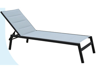 Stratco Sunscape madrid aluminium padded sunlounge offer