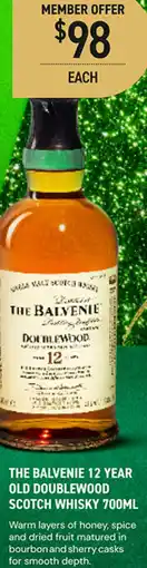 Dan Murphy's The balvenie 12 year old doublewood scotch whisky offer