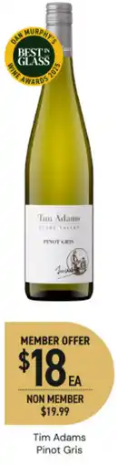 Dan Murphy's Tim adams pinot gris offer