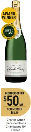Dan Murphy's Charles orban blanc de blancs champagne nv offer