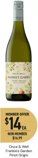 Dan Murphy's Once & well frankie's garden pinot grigio offer