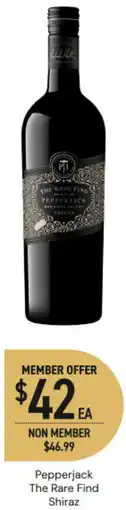 Dan Murphy's Pepperjack the rare find shiraz offer