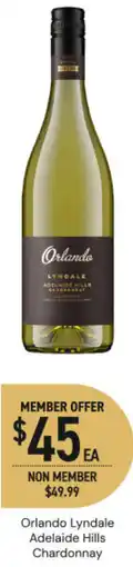 Dan Murphy's Orlando lyndale adelaide hills chardonnay offer