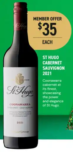Dan Murphy's St hugo cabernet sauvignon 2021 offer