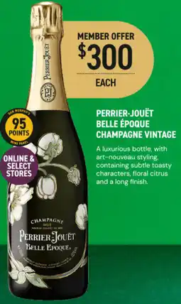 Dan Murphy's Perrier-jouet belle époque champagne vintage offer