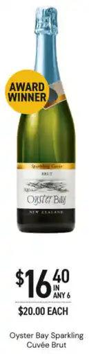 Dan Murphy's Oyster bay sparkling cuvée brut offer