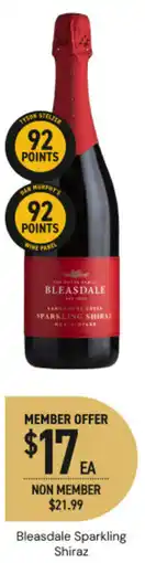 Dan Murphy's Bleasdale sparkling shiraz offer