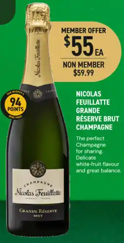Dan Murphy's Nicolas feuillatte grande réserve brut champagne offer