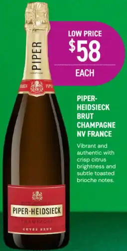 Dan Murphy's Piper- heidsieck brut champagne nv france offer