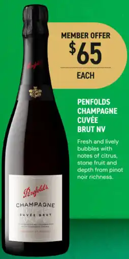 Dan Murphy's Penfolds champagne cuvée brut nv offer