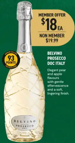 Dan Murphy's Belvino prosecco doc italy offer