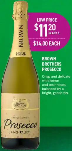Dan Murphy's Brown brothers prosecco offer
