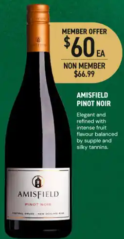 Dan Murphy's Amisfield pinot noir offer