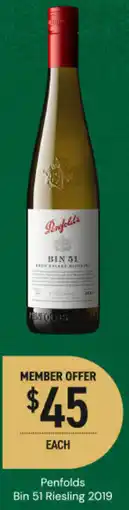Dan Murphy's Penfolds bin 51 riesling 2019 offer