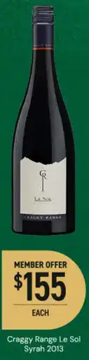 Dan Murphy's Craggy Range Le Sol Syrah 2013 offer