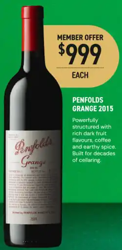 Dan Murphy's Penfolds grange 2015 offer