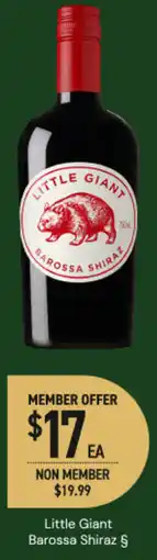 Dan Murphy's Little giant barossa shiraz § offer