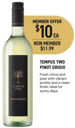 Dan Murphy's Tempus two pinot grigio offer
