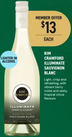 Dan Murphy's Kim crawford illuminate sauvignon blanc offer