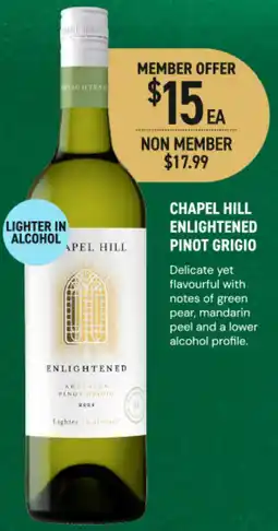 Dan Murphy's Chapel hill enlightened pinot grigio offer