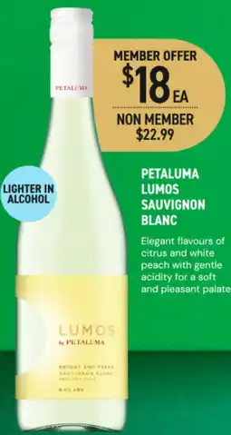 Dan Murphy's Petaluma lumos sauvignon blanc offer