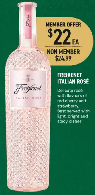 Dan Murphy's Freixenet italian rosé offer