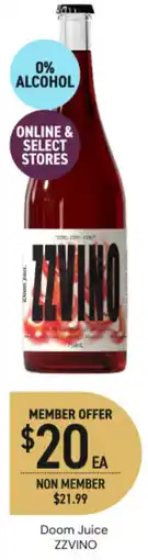 Dan Murphy's Doom juice zzvino offer