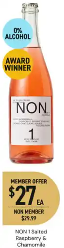 Dan Murphy's Non 1 salted raspberry & chamomile offer
