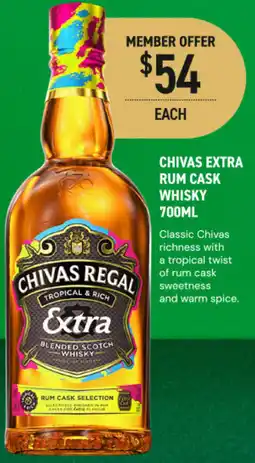 Dan Murphy's Chivas extra rum cask whisky offer