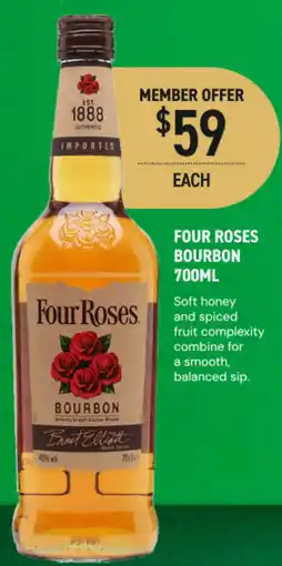 Dan Murphy's Four roses bourbon offer