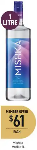 Dan Murphy's Mishka vodka offer