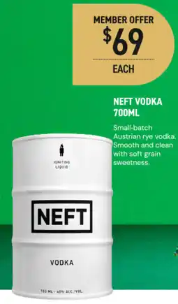 Dan Murphy's NEFT VODKA offer