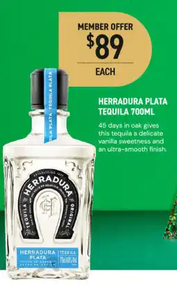 Dan Murphy's Herradura plata tequila offer